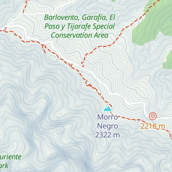 Map of Pico de La Cruz