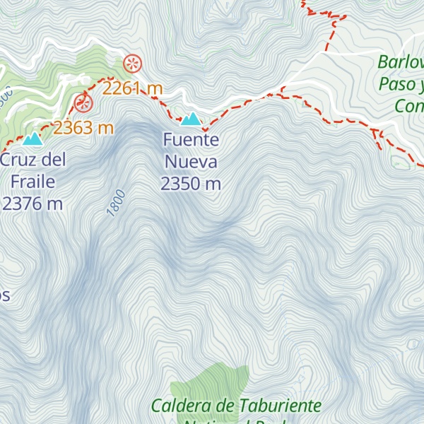 Map of Pico del Ataúd