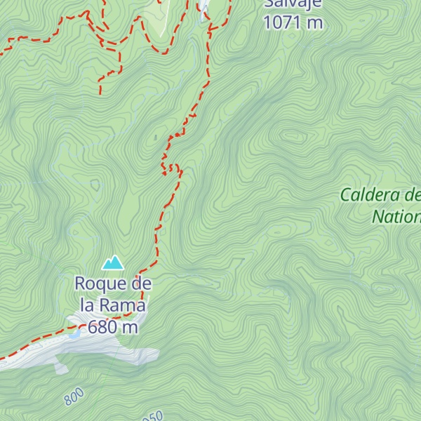 Map of Roque de Idafe