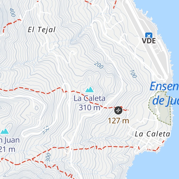 Map of La Caleta