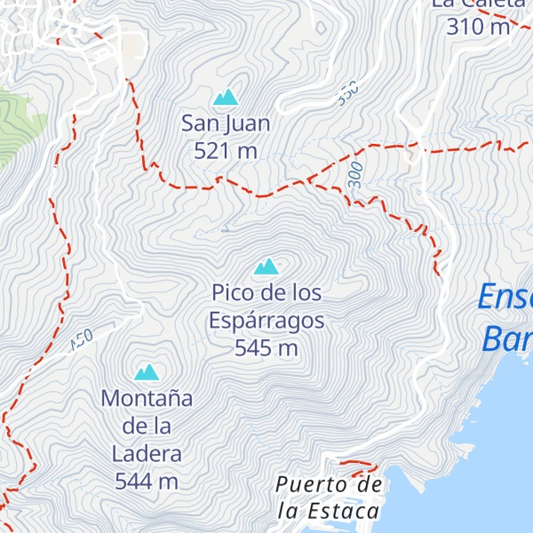 Map of Pico de los Espárragos
