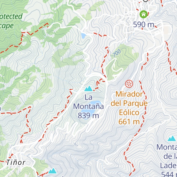 Map of La Montaña