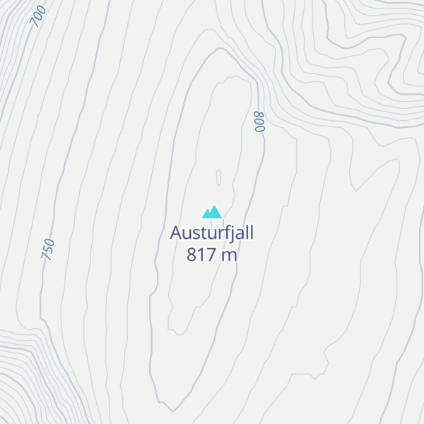 Map of Austurfjall