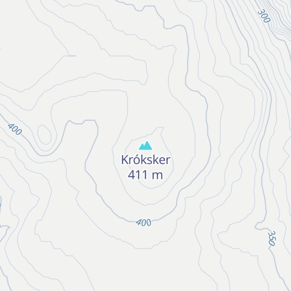 Map of Króksker