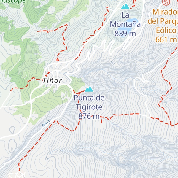 Map of Punta de Tigirote