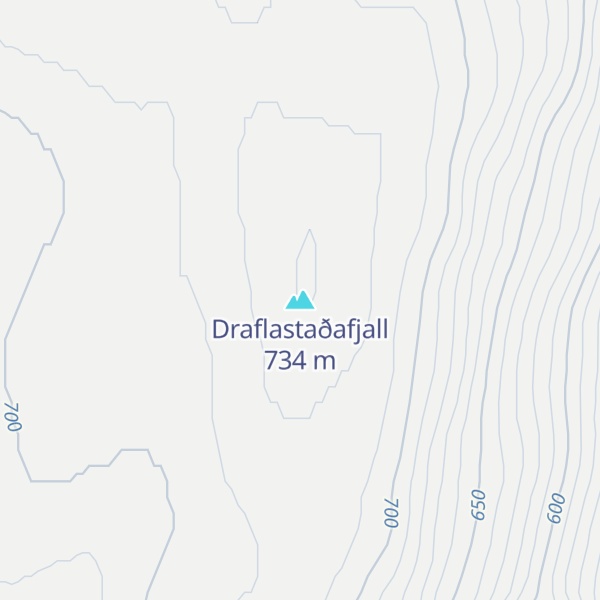 Map of Draflastaðafjall