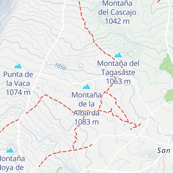 Map of Montaña de la Albarda