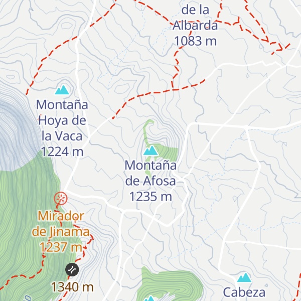 Map of Montaña de Afosa