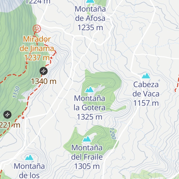 Map of Montaña la Gotera