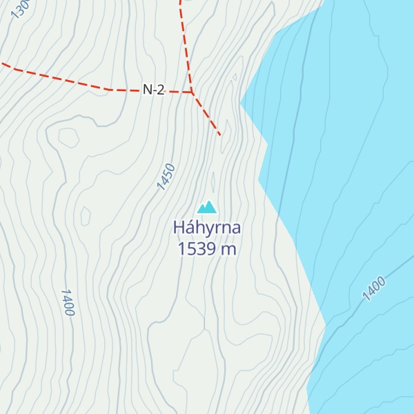 Map of Háhyrna