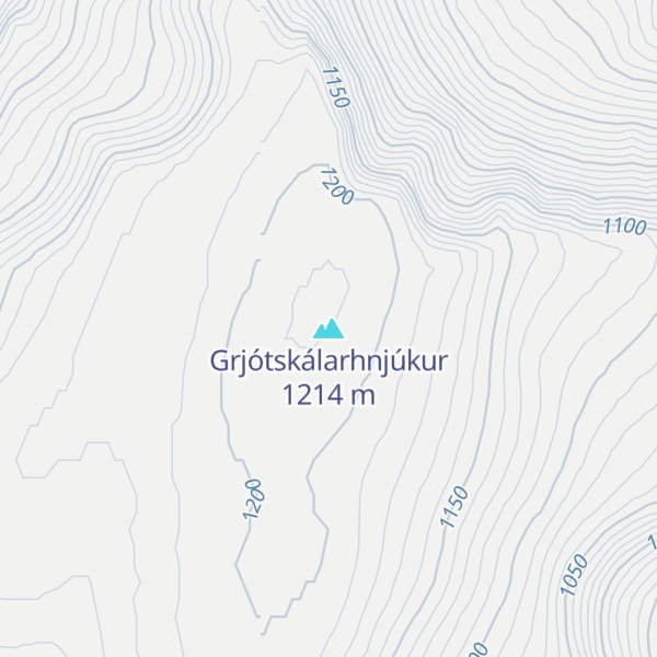 Map of Grjótskálarhnjúkur