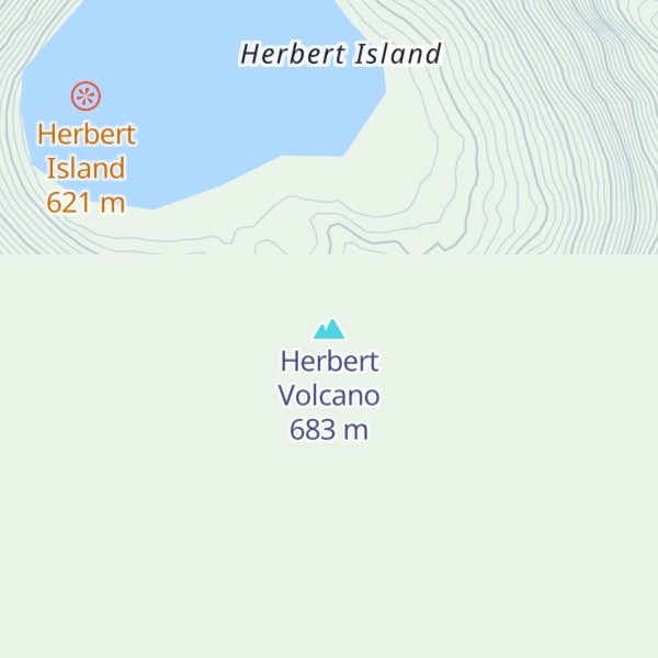 Map of Herbert Volcano