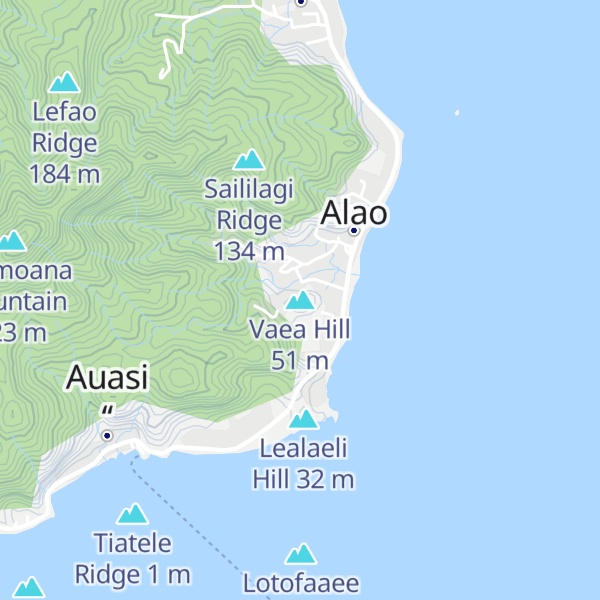 Map of Vaea Hill