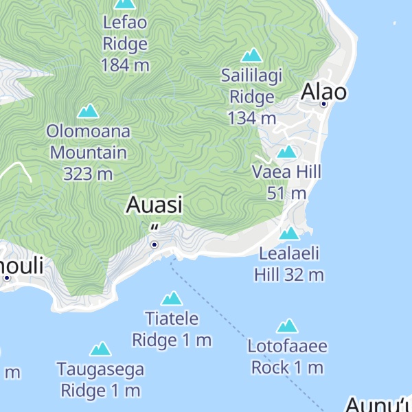 Map of Alili Ridge