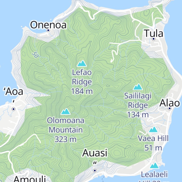 Map of Fusi Ridge