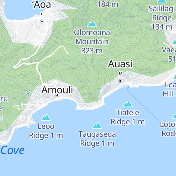 Map of Maugaele Ridge
