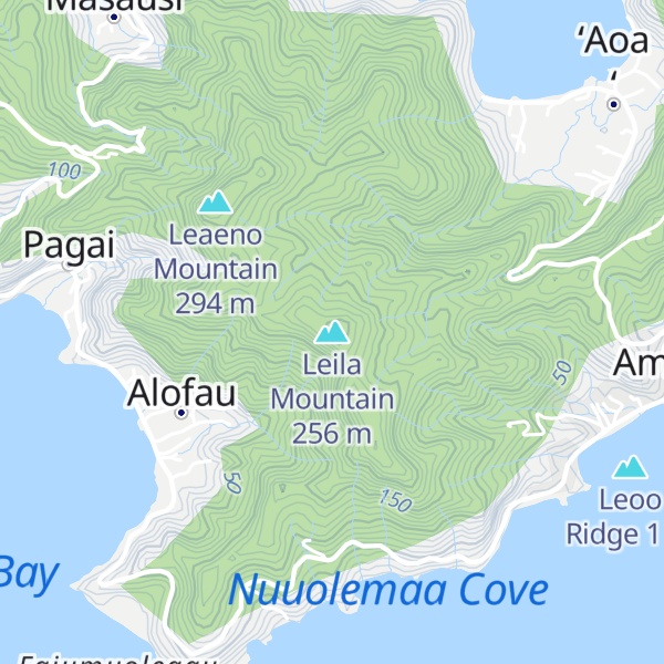 Map of Leila Mountain