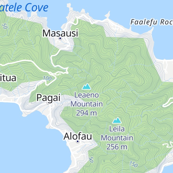 Map of Leaeno Mountain
