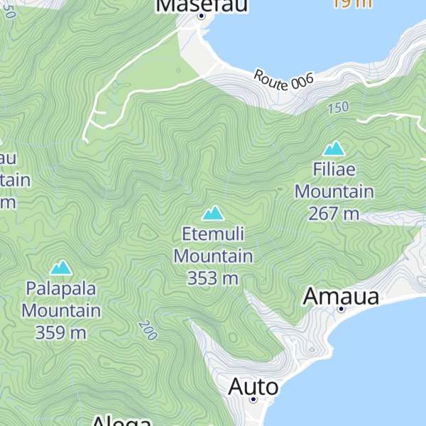 Map of Etemuli Mountain