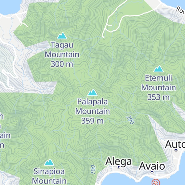 Map of Palapala Mountain
