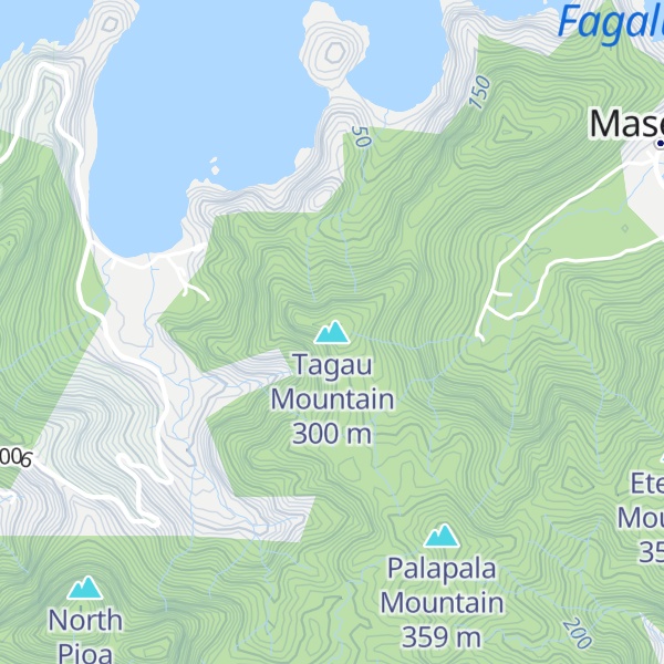 Map of Tagau Mountain