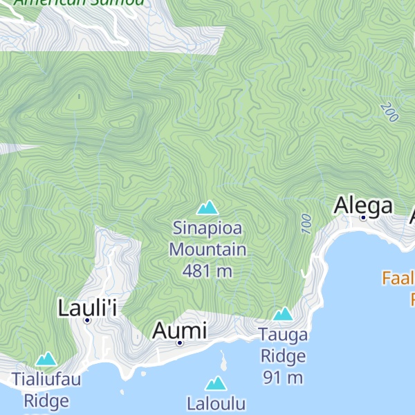 Map of Sinapioa Mountain
