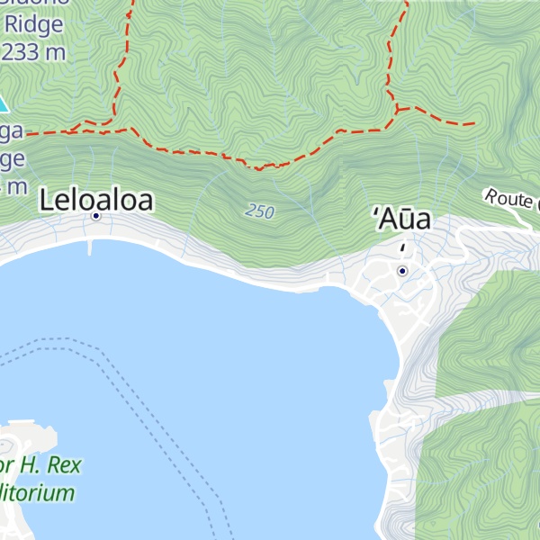 Map of Maugaloa Ridge
