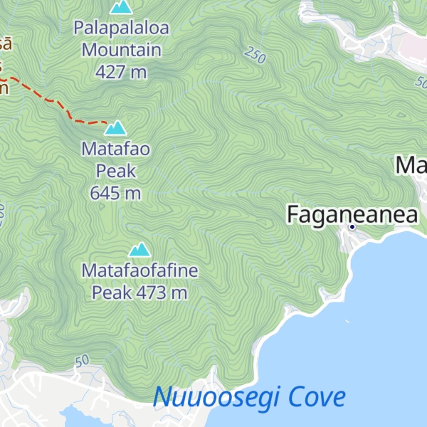 Map of Fafiqa Peak