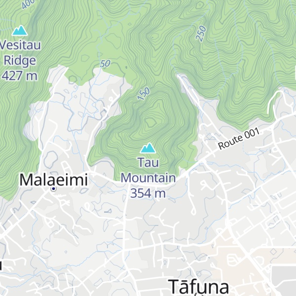 Map of Tau Mountain