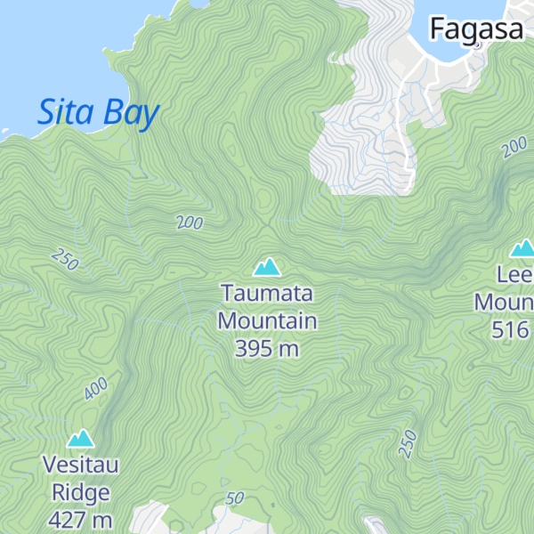 Map of Taumata Mountain