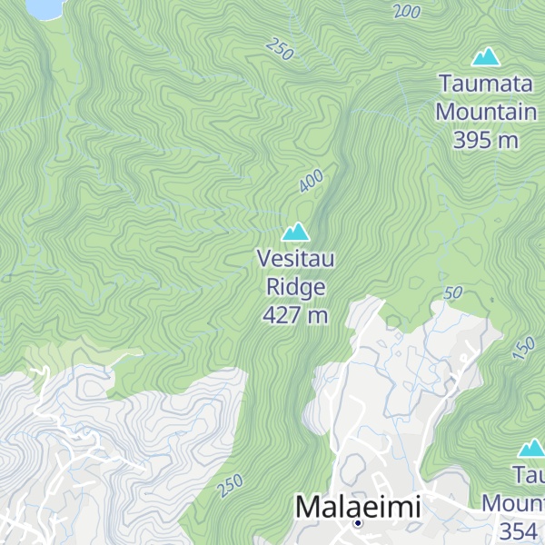 Map of Tuasivitasi Ridge