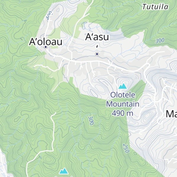 Map of Faleselau Ridge