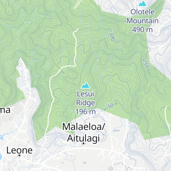 Map of Lesui Ridge