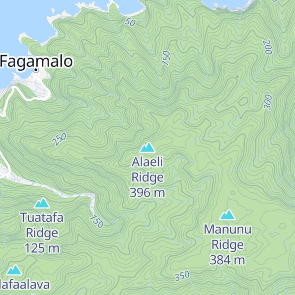 Map of Alaeli Ridge