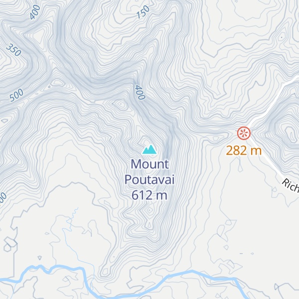 Map of Mount Poutavai