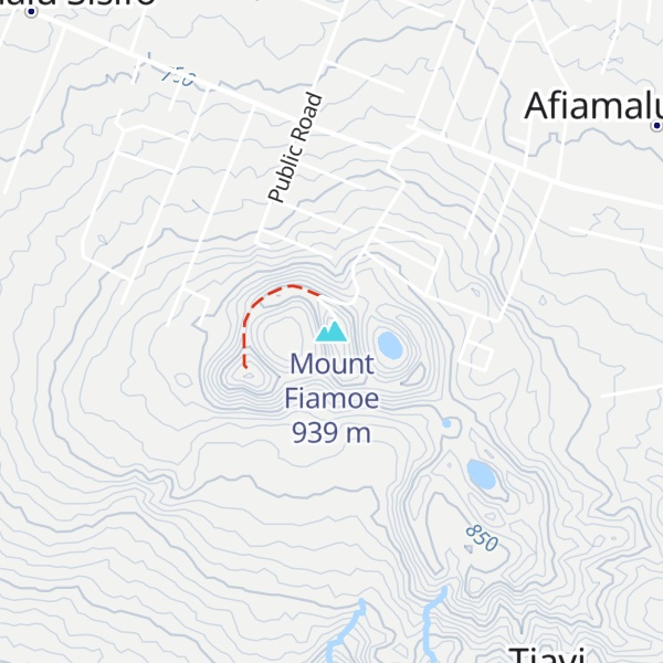 Map of Mount Fiamoe