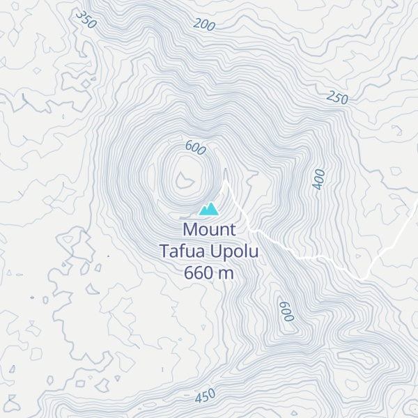 Map of Mount Tafua Upolu