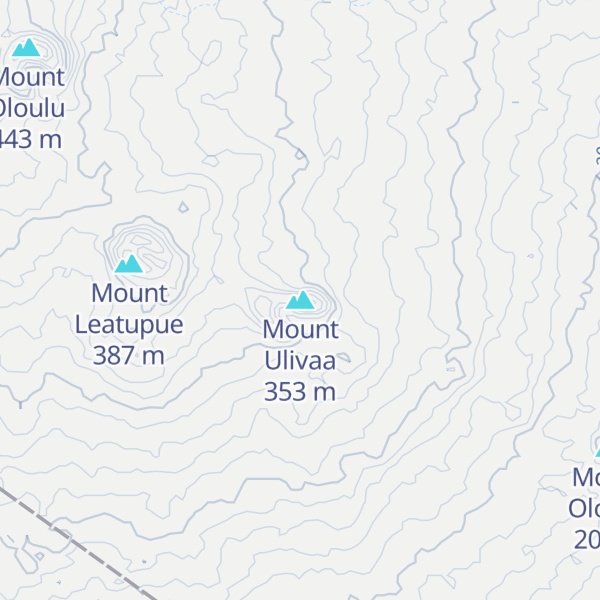 Map of Mount Ulivaa