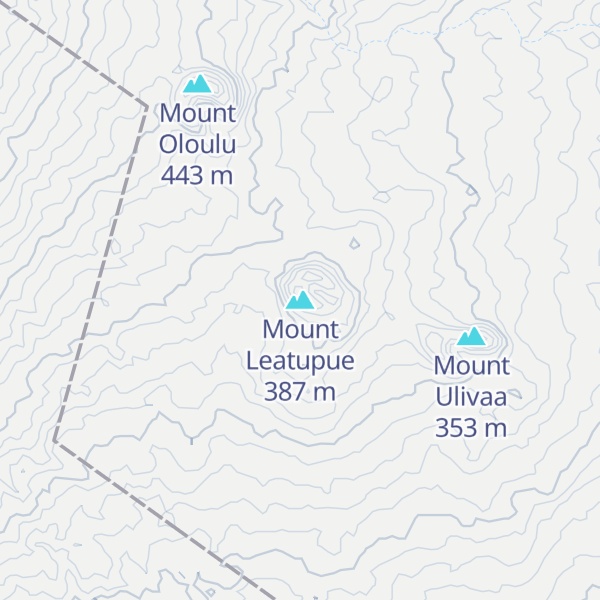 Map of Mount Leatupue