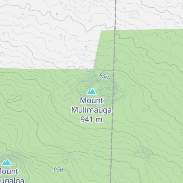 Map of Mount Mulimauga