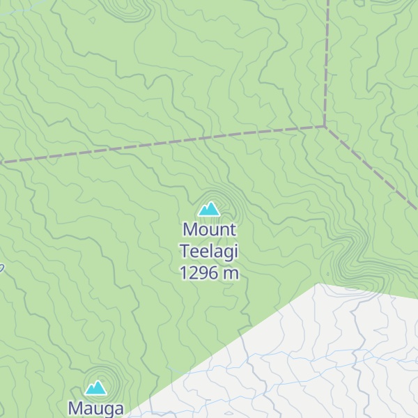 Map of Mount Teelagi
