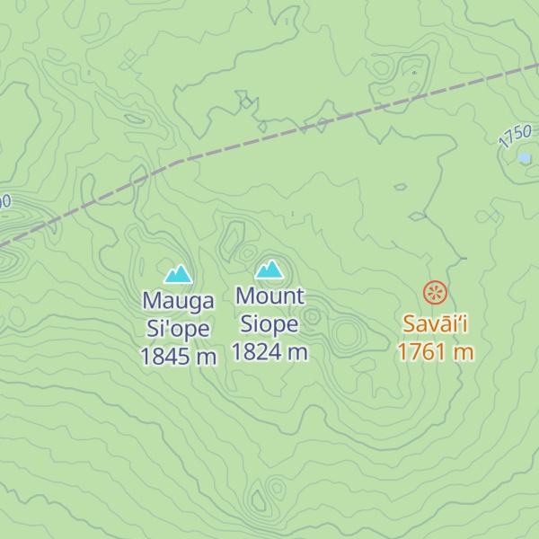 Map of Mount Siope
