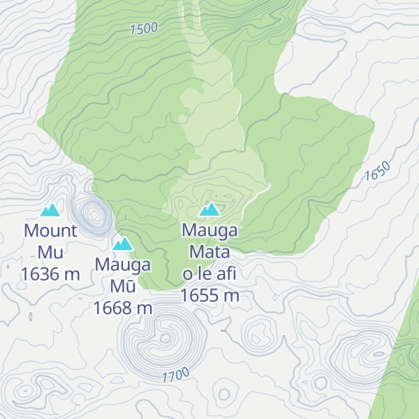 Map of Mauga Mata o le afi