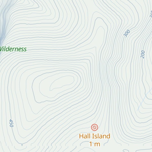 Map of Hall Island H.P.