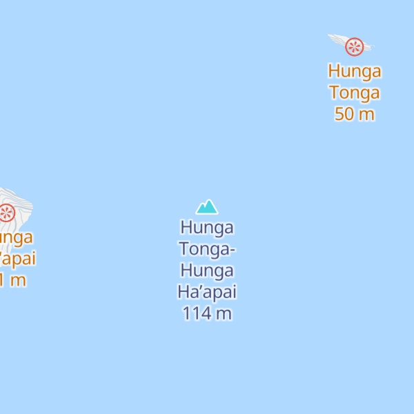 Map of Hunga Tonga-Hunga Ha’apai