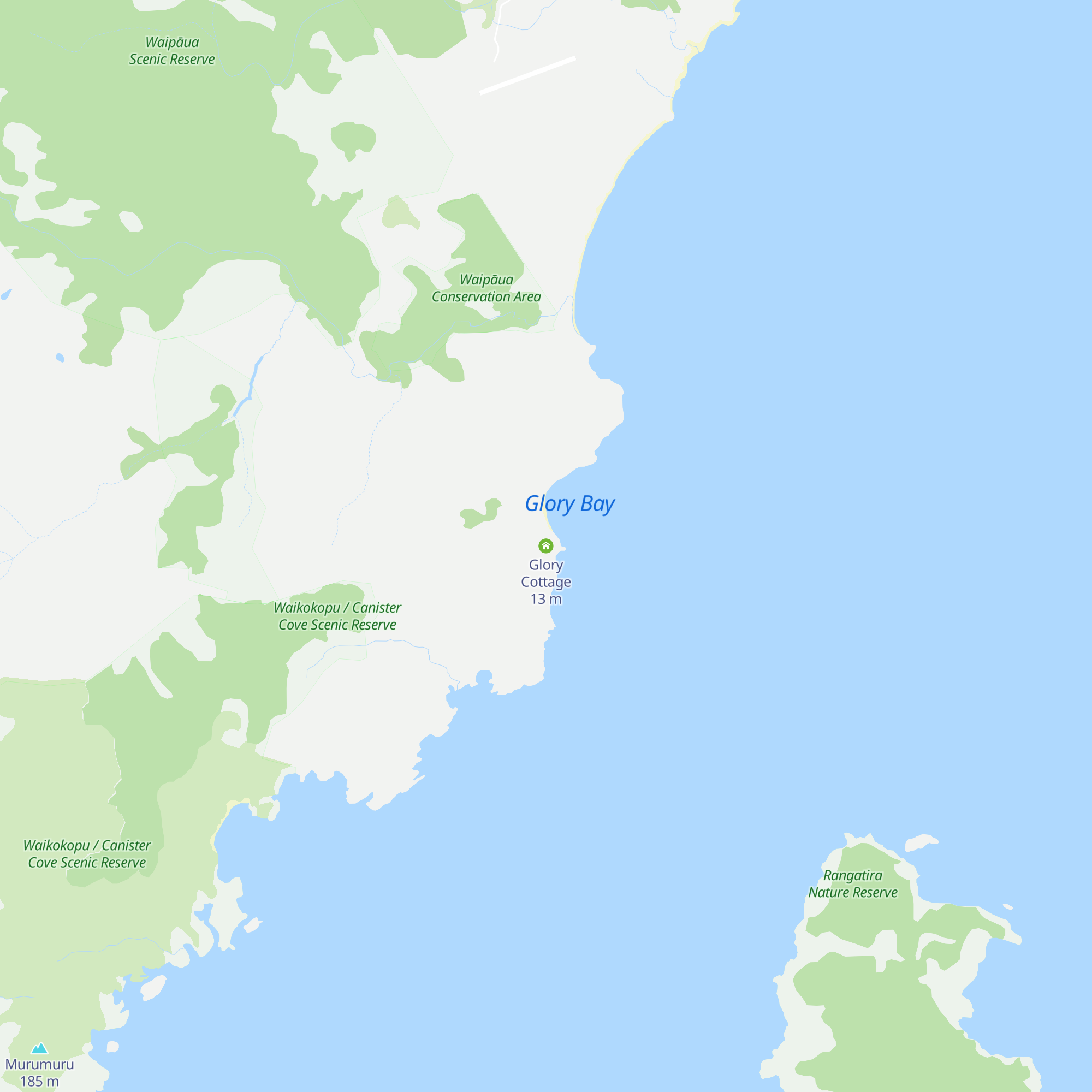 Glory Cottage map