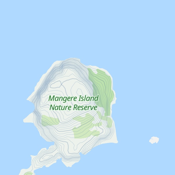 Map of Mangere Island