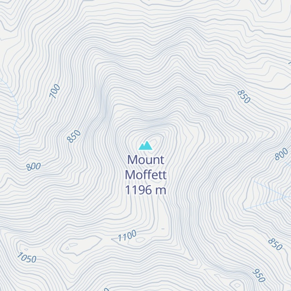 Map of Mount Moffett