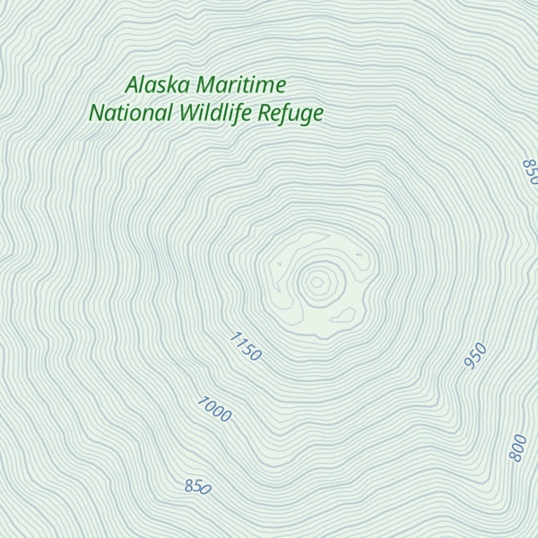 Map of Kanaga Volcano