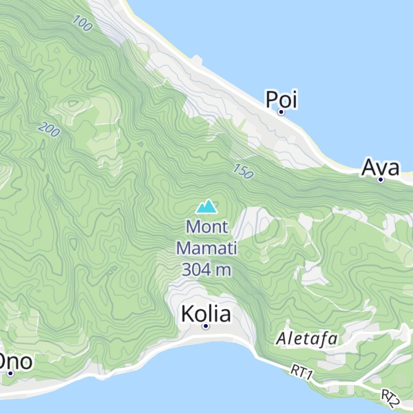 Map of Mont Mamati